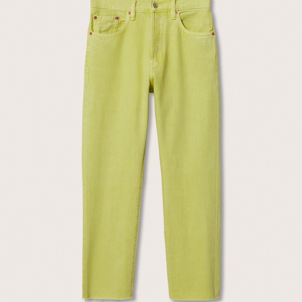 Highwaist straight cropped jeans